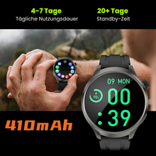 Lade das Bild in den Galerie-Viewer, VitalSense Pro X - Gesundheits-Smartwatch mit Lederarmband (2026) - Sonderaktion 1+1 Gratis