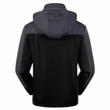 Lade das Bild in den Galerie-Viewer, Hochwertige Herren-Outdoorjacke mit Kapuze – Wasserdicht, winddicht und warm gefüttert für Herbst und Winter