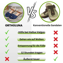 Lade das Bild in den Galerie-Viewer, OrthoLuna - orthopädische schmerzlindernde Sandalen für mehr Komfort