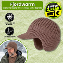 Lade das Bild in den Galerie-Viewer, Fjordwarm – Skandinavische Wintermütze mit Ohrenschutz (Unisex-Einheitsgröße) | 1-€ Aktion