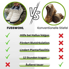 Lade das Bild in den Galerie-Viewer, Fusswohl - ergonomische & rutschfeste Komfort-Winterstiefel