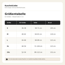 Lade das Bild in den Galerie-Viewer, KuschelLiebe – der extra lange Wohlfühlhoodie | deckenweich, warm & figurschmeichelnd