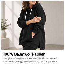 Lade das Bild in den Galerie-Viewer, KuschelLiebe – der extra lange Wohlfühlhoodie | deckenweich, warm & figurschmeichelnd