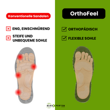Lade das Bild in den Galerie-Viewer, OrthoFeel - ergonomische schmerzlindernde Sandalen
