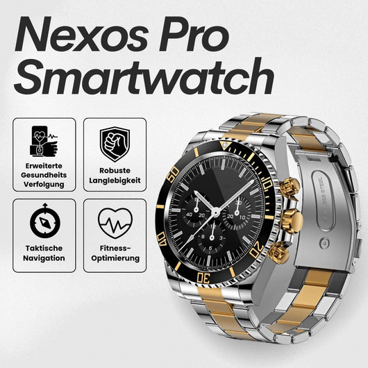 Nexos Pro Smartwatch - Unzerstörbare Gesundheitsuhr (2026)