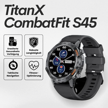 Lade das Bild in den Galerie-Viewer, TitanX CombatFit S45 - unzerstörbare zertifizierte Gesundheitsuhr (2026)
