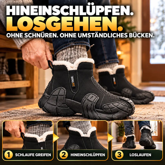 ThermoBoots – wasserdichte, warm gefütterte Winterstiefel | Leicht, rutschfest & Schmerzlindernd