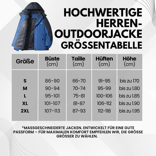 Hochwertige Herren-Outdoorjacke mit Kapuze
