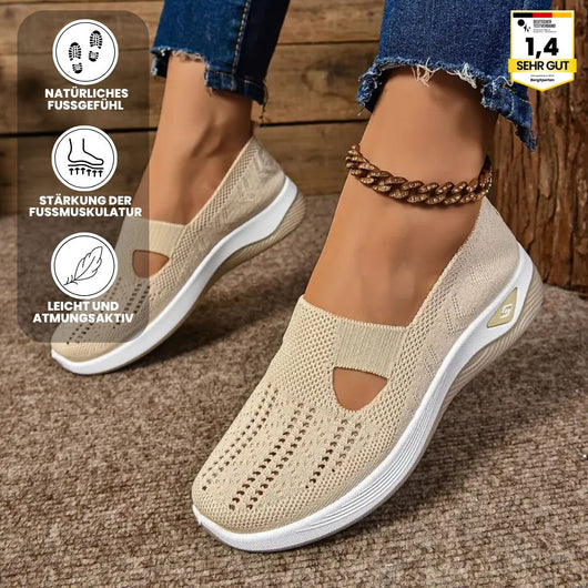 OrthoSun Herbst - Ergonomische & rutschfeste Schuhe zur Schmerzlinderung für Damen