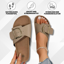 Lade das Bild in den Galerie-Viewer, OrthoMia - Schmerzlindernde Kork-Sandalen mit Schnallenriemen-Design für Damen
