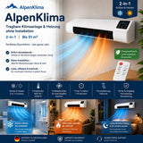 AlpenKlima – Tragbare Klimaanlage & Heizung ohne Installation | 2-in-1 | Bis 51 m²