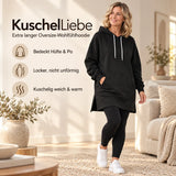 KuschelLiebe – der extra lange Wohlfühlhoodie | deckenweich, warm & figurschmeichelnd