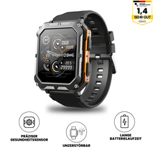 Lade das Bild in den Galerie-Viewer, AirForce Health K52 - die unzerstörbare Smartwatch mit Echtzeit Herzfrequenzmesser, Blutdruck-/Sauerstoff-Tracker
