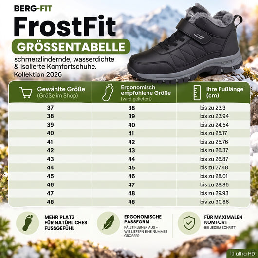 FrostFit - schmerzlindernde, wasserdichte & isolierte Komfortschuhe 2026