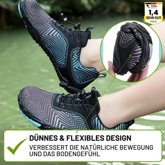 FALKO - ergonomische, schmerzlindernde & wasserabweisende Barfußschuhe für Schwangerschaft & Nachgeburt