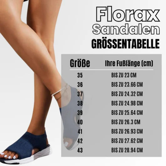 Florax Sandalen - schmerzlindernde Komfortsandalen | Ergonomisches Design