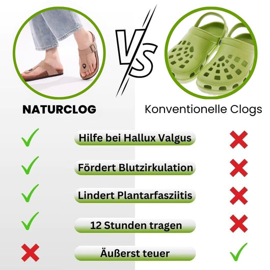 NaturClogs - ergonomische, rutschfeste und schmerzlindernde Clogs