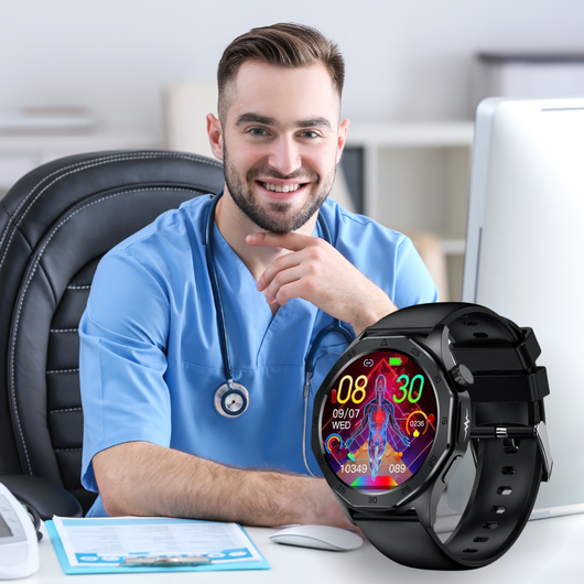 MediGuard Pro 4 mit SOS-Funktion inkl. Sturzerkennung & zertifizierte Blutzuckermessung (2026) - Original