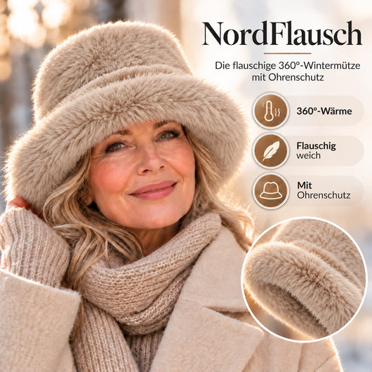 NordFlausch – Winterhaube mit integriertem Deep-Comfort-Ohrenschutz