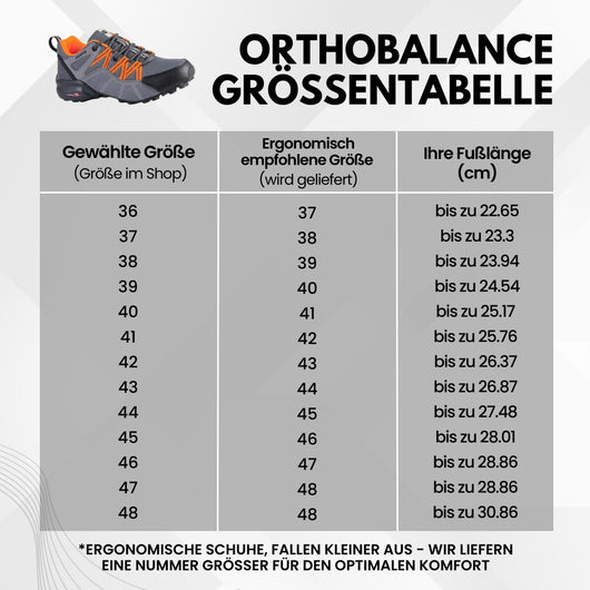 OrthoBalance - Orthopädische schmerzlindernde Wanderschuhe