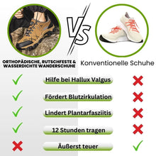 Lade das Bild in den Galerie-Viewer, Orthopädische, rutschfeste &amp; wasserdichte Wanderschuhe
