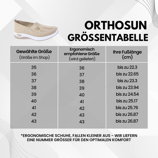 OrthoSun Herbst - Ergonomische & rutschfeste Schuhe zur Schmerzlinderung für Damen