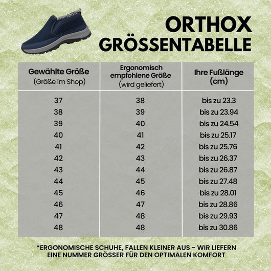 Orthox - ergonomische, wasserdichte & rutschfeste Schuhe für Herbst und Winter