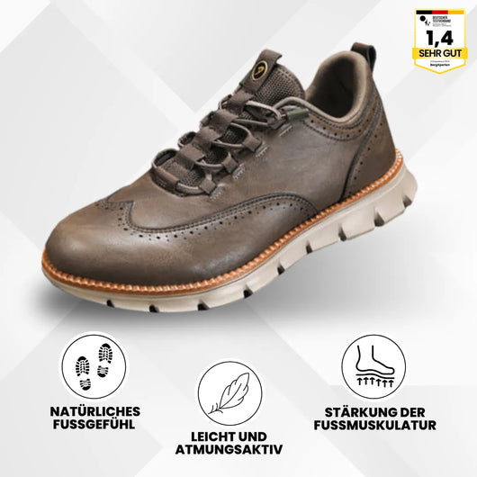 Portland - Ergonomischer & rutschfester Lederschuh zur Schmerzlinderung