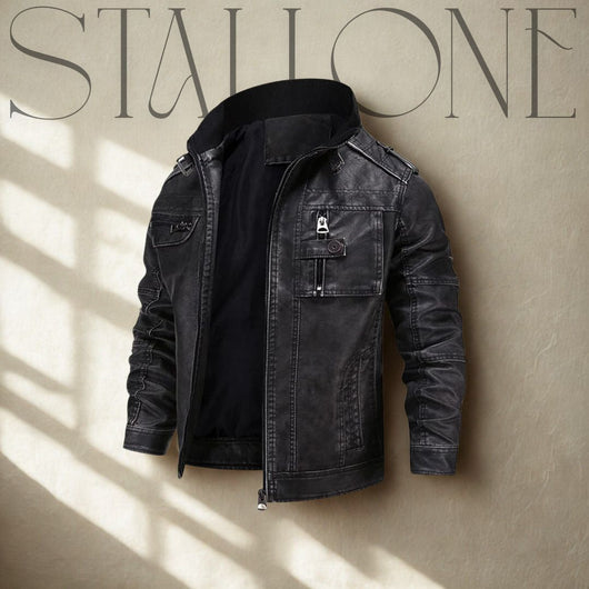 Stallone - Hochwertige Lederjacke