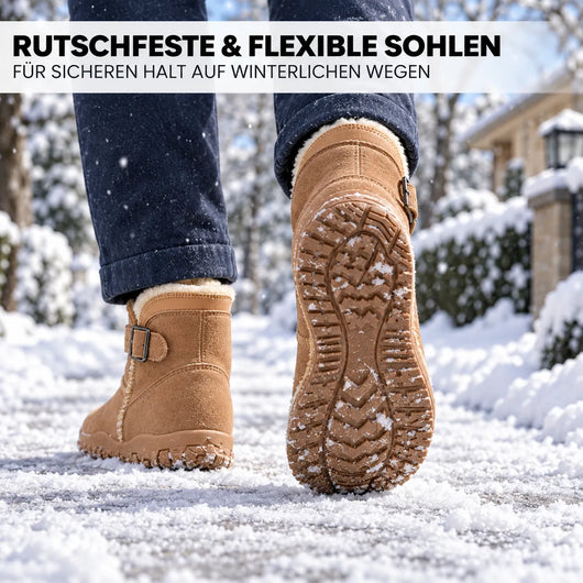 ThermoHug – Schmerzlindernder Barfuß-Winterstiefel mit breiter Zehenbox