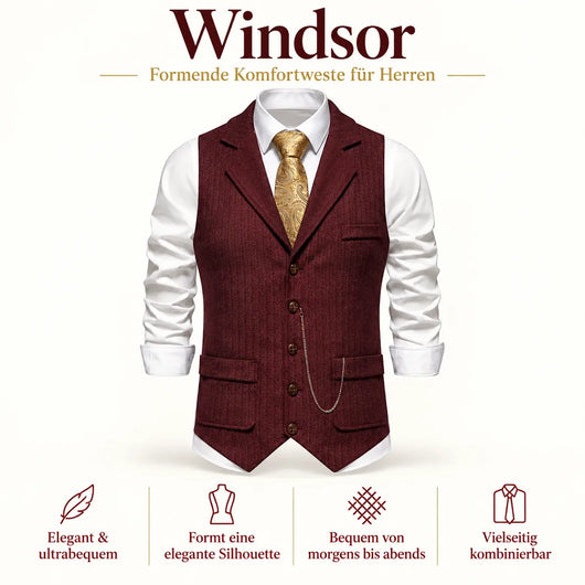 Windsor FormFit – formende Komfortweste für Herren | Elegant & ultrabequem