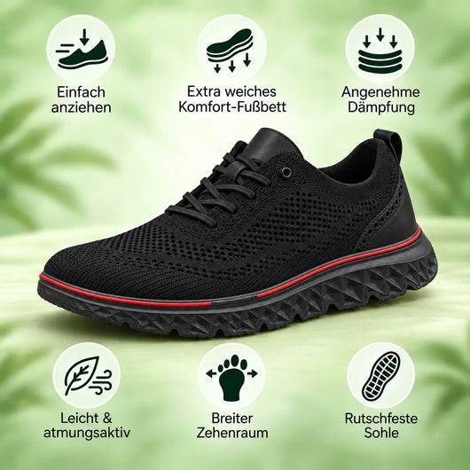 FeelFree Gentleman – Orthopädischer Herren-Komfortschuh | Rutschfest & Schmerzlindernd